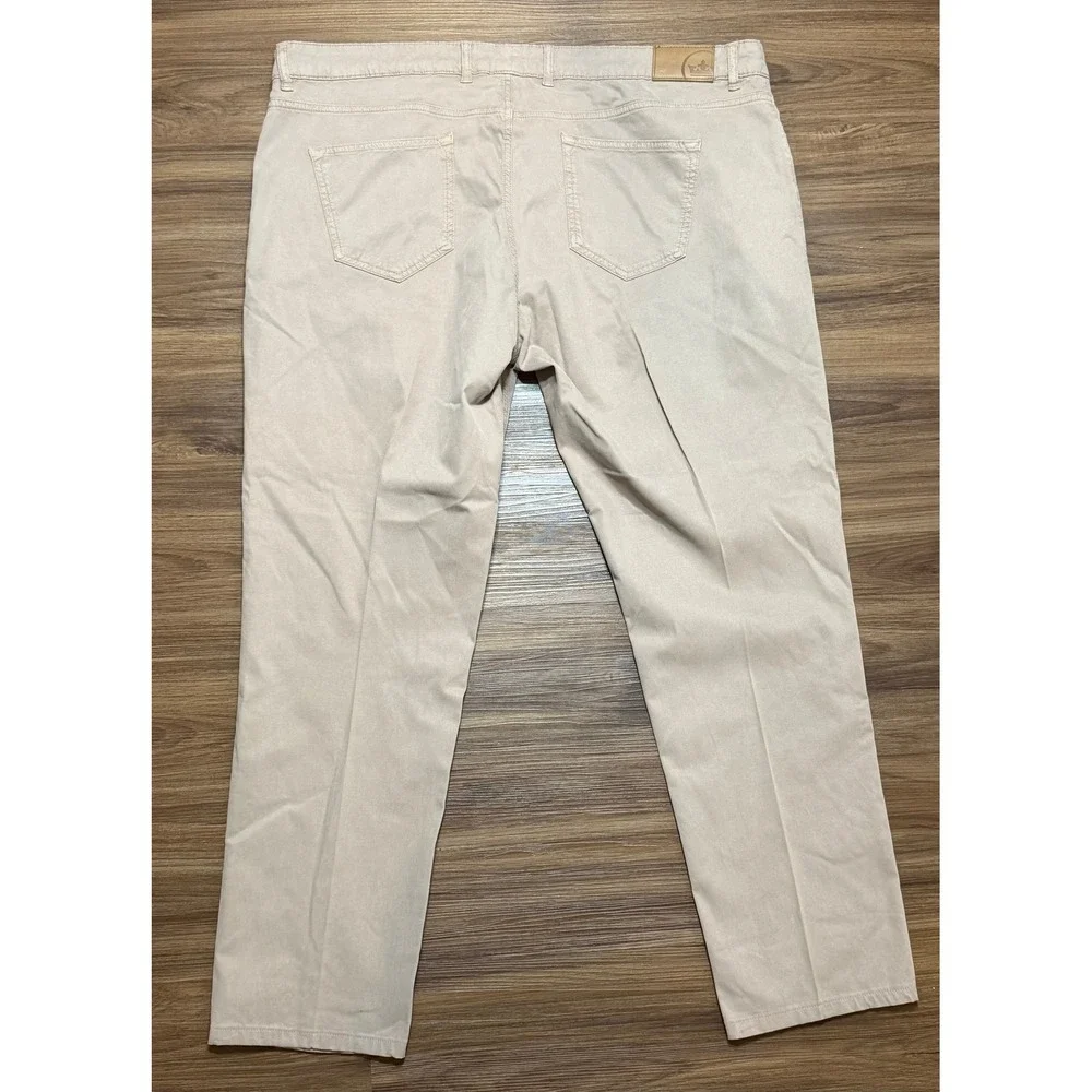 Peter Millar Crown Crafted Tan Khaki 5 Pocket Wayfare Pants Men's Sz 44x32